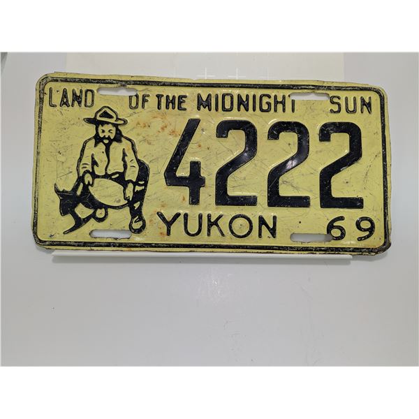 1969 YUKON LICENSE PLATE