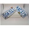 Image 1 : 1972 & 1975 BC LICENSE PLATES