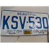 Image 1 : 1972 BC LICENSE PLATES