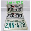 Image 1 : 1976 TEXAS  & TX PAIR LICENSE PLATES