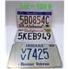 Image 1 : ALABAMA, CALIFORNIA, INDIANA LICENSE PLATES