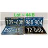 Image 1 : 1963, 65 & 1967 ONTARIO LICENSE PLATES