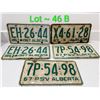 Image 1 : 1967 ALBERTA LICENSE PLATES