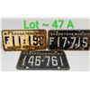 Image 1 : 1957 & 1960 SASKATCHEWAN LICENSE PLATES