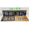 Image 1 : 1952, 1960 & 1961 SASKATCHEWAN LICENSE PLATES