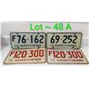 Image 1 : 1975 & 1974 SASKATCHEWAN LICENSE PLATES