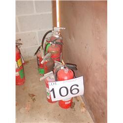 FIRE EXTINGUISHERS (8X), 