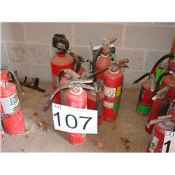 FIRE EXTINGUISHERS (8X), 