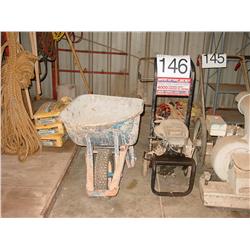POWER WASHER & WHEEL BARROW, 