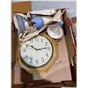 Image 1 : Clock and pottery windchimes