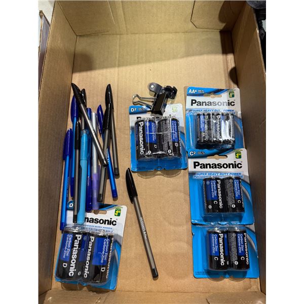 Batteries and pens
