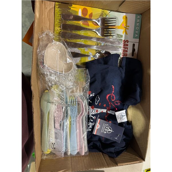 Toddler cutlery and France shirt 12 months