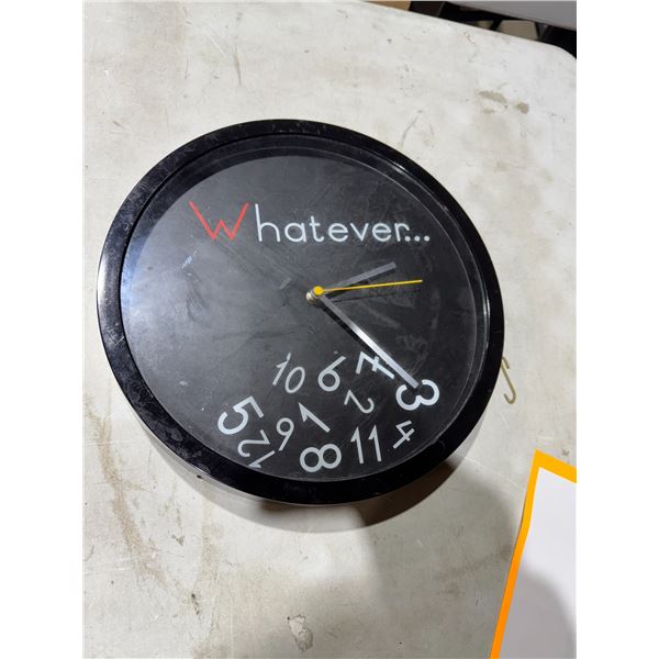 Whatever clock bottom part is broken, but hangs on the wall and works