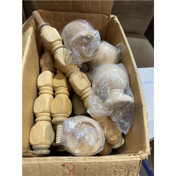 Wood items, spindles, etc.