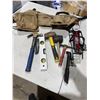 Image 1 : Tool belt, tools, and pumps
