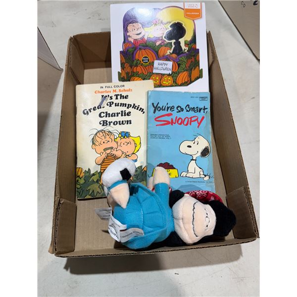 Charlie Brown collectibles and books