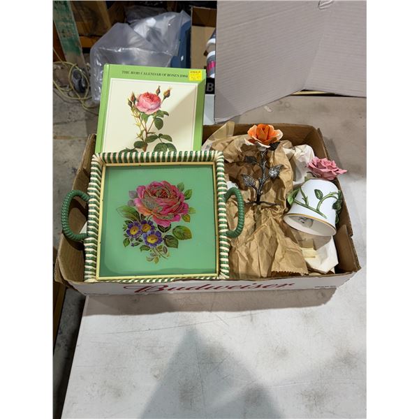 Floral decor and calendar