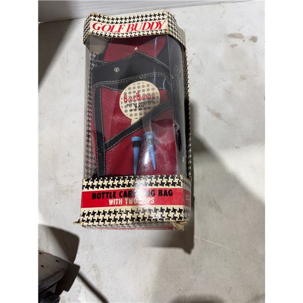 Golf buddy bottle caring bag with 2 cups