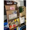 Image 1 : Miscellaneous lot shock, lines, torch tips, license plate, cover, deer, warning, item, bottles, etc.