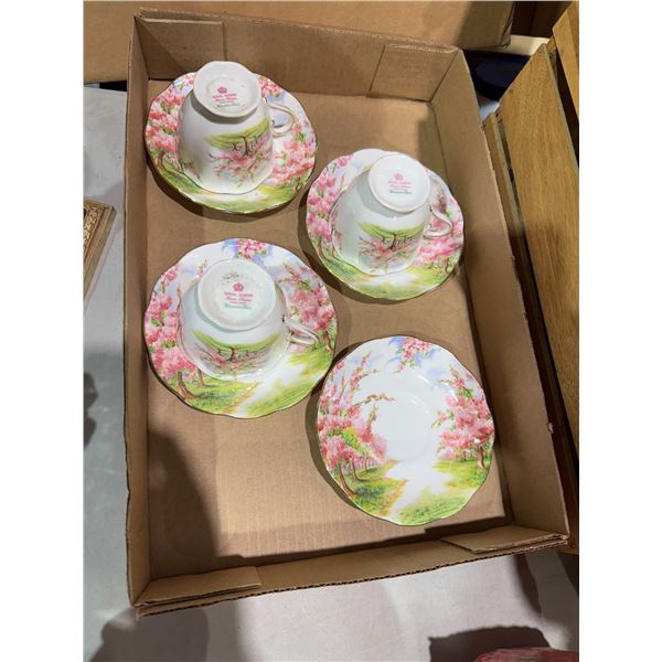 Tea, cups and saucers, royal Albert