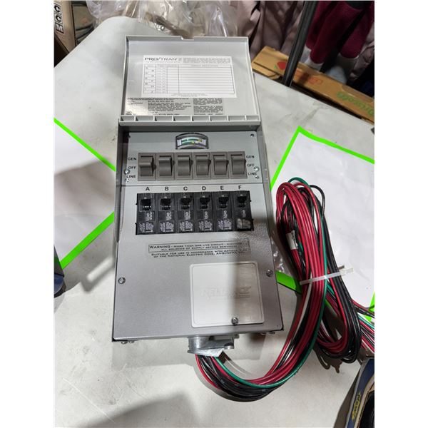 Pro/tran 2 circuit box reliance controls