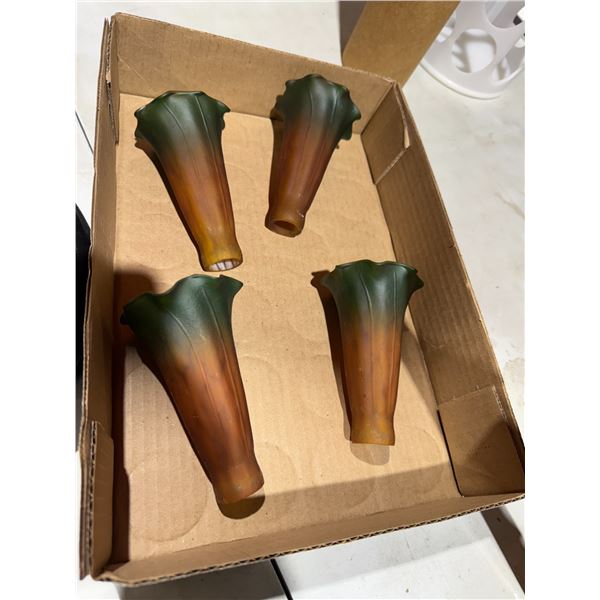 4x smaller glass lampshades