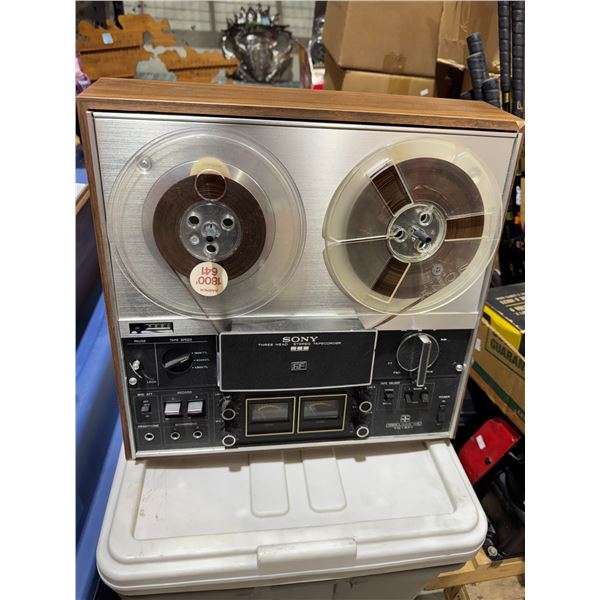 Sony three heads stereo tape or quarter reel to reel TC – 377