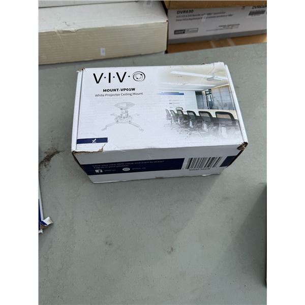VIVO mount – VP01W white projector ceiling mount