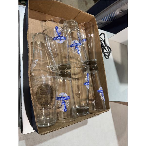 Coca-Cola and steam with silver glasses