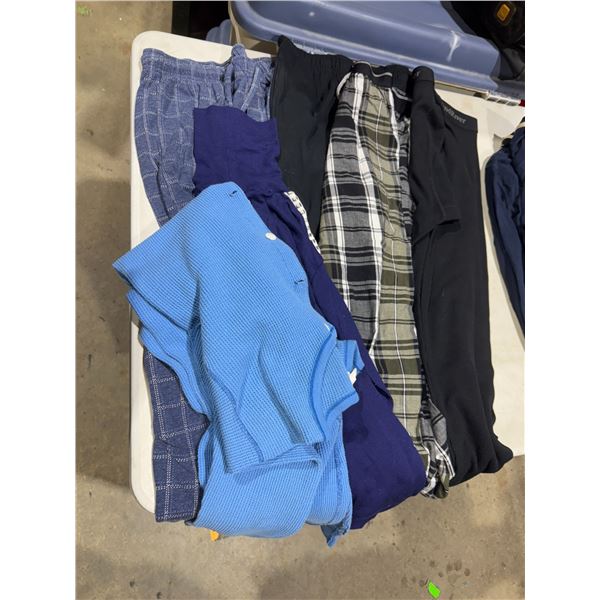 PJs long underwear so small