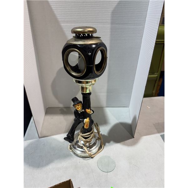 Lamp one glass needs to be put back in