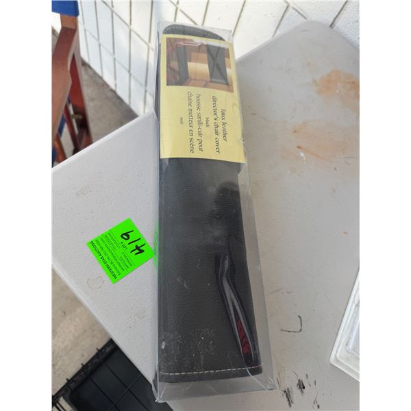 Faux  leather director chair cover