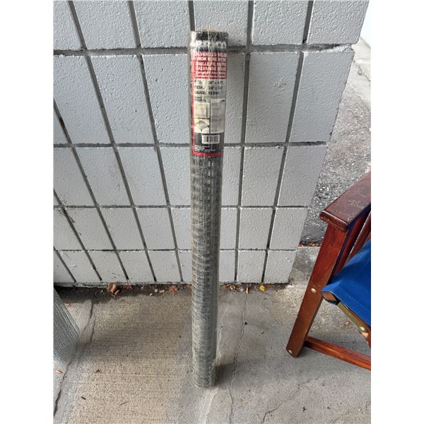 BRICO galvanized welded iron wire mesh 36" x 6' three-quarter inch by three-quarter inch