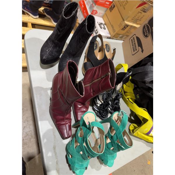 High heel shoes, size 7, and other