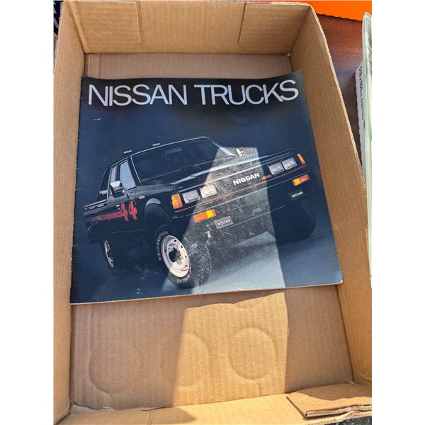 Nissan trucks advertising pamphlet