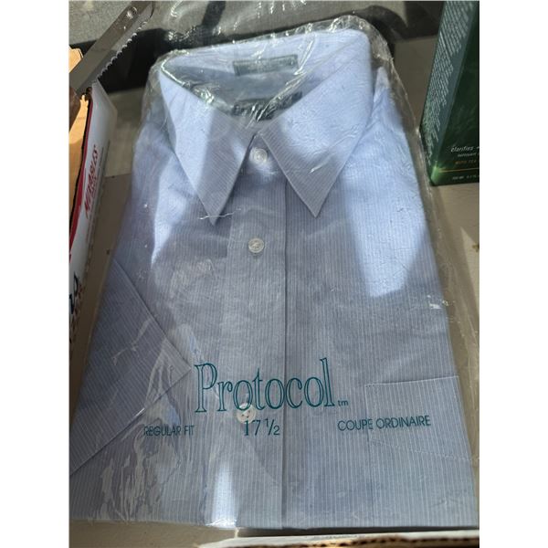 Men's size 17 1/2 protocol regular fit new shirt