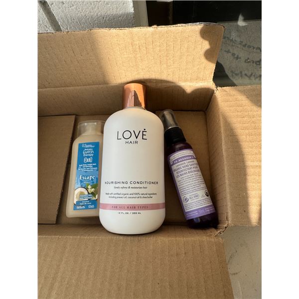 Lavender hand sanitizer nourishing, conditioner, and bath therapy all new