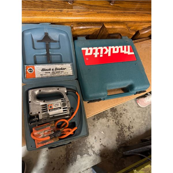Black and decker, jigsaw kit and empty Makita