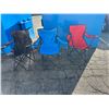 Image 1 : 3 folding camp chair chairs