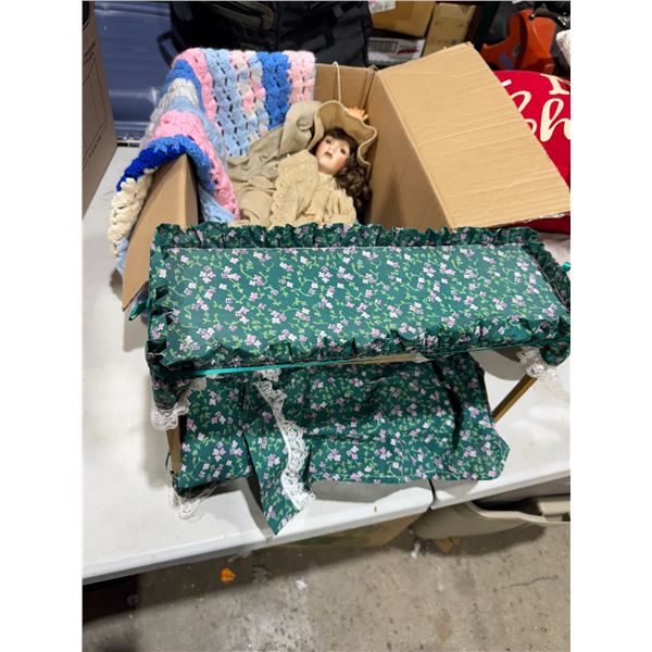 Doll and all bed, etc.