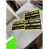 Image 1 : No hunting signs