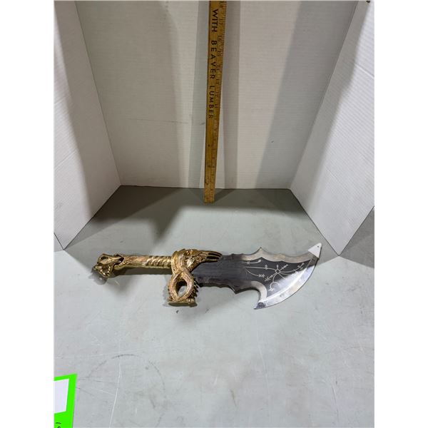 a replica of the Blades of Chaos from the God of Warvideo game this is heavy