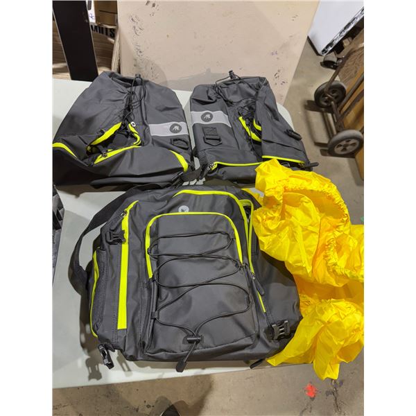 Backpack and saddle bag