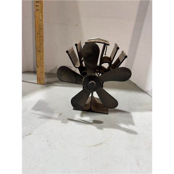 Heat powered stove fan