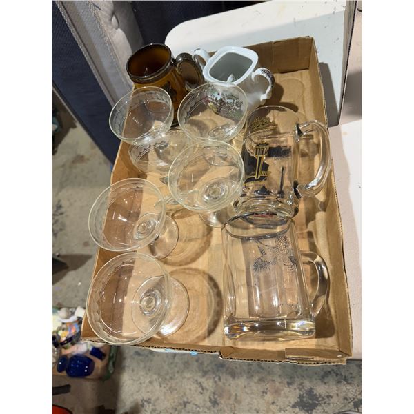 Assorted glasses