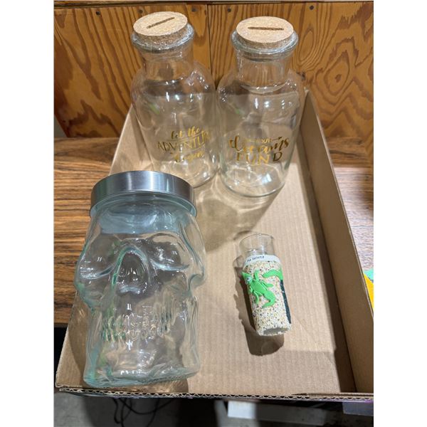 Dream fund adventure begins fun, skull jar, etc.