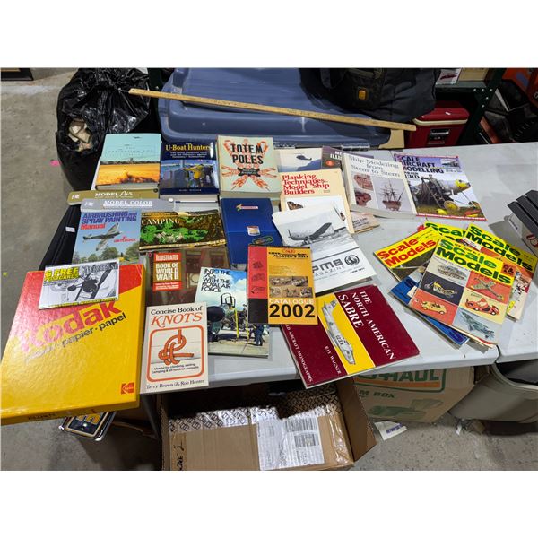 Scale, model books, and aviation books and other