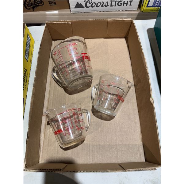 Fire king measuring cups glass