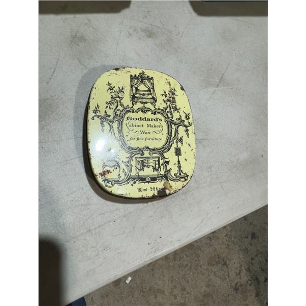 Vintage, wood, wax and tin