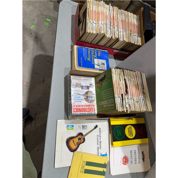 Popular electronic and other magazines and books